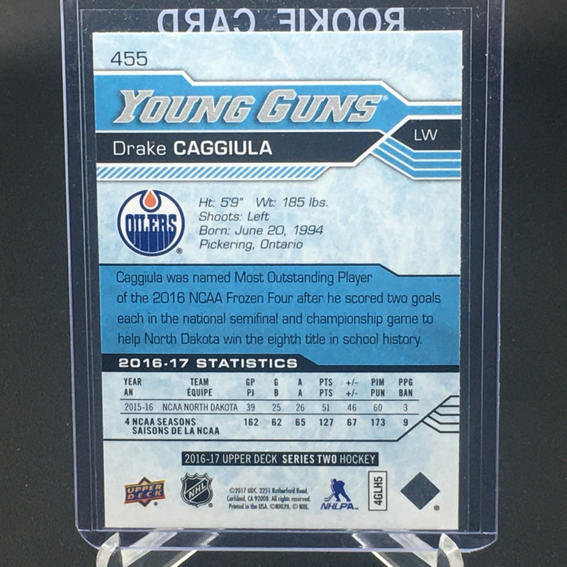 2016 UPPER DECK SERIES TWO - YOUNG GUNS - D. CAGGIULA -