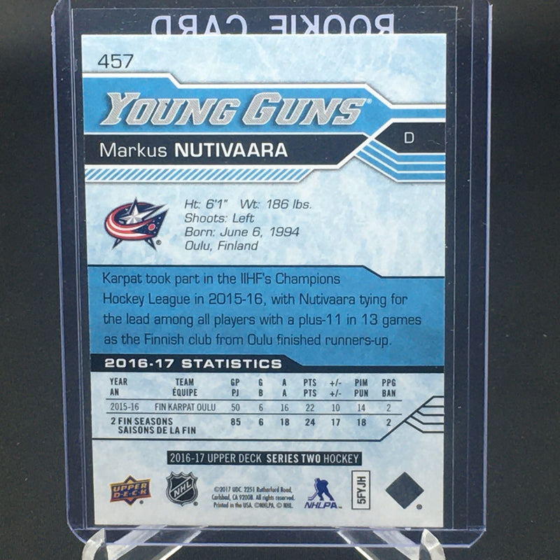 2016 UPPER DECK SERIES TWO - YOUNG GUNS - M. NUTIVAARA -