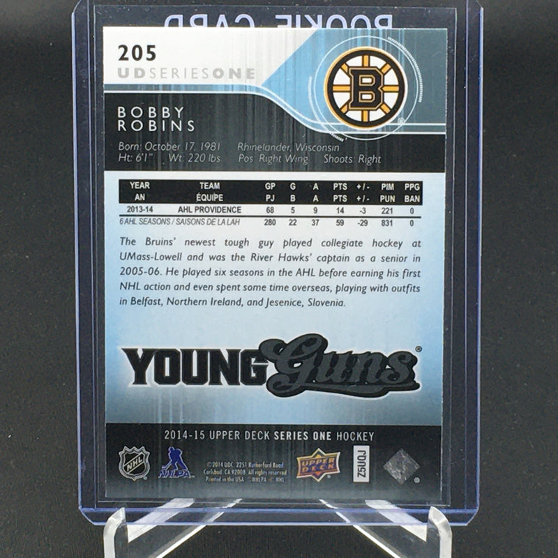 2014 UPPER DECK SERIES ONE - YOUNG GUNS - B. ROBINS -