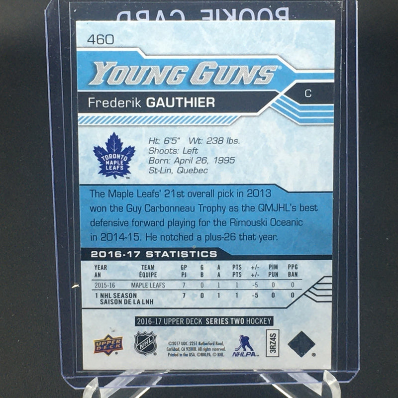 2016 UPPER DECK SERIES TWO - YOUNG GUNS - F. GAUTHIER -