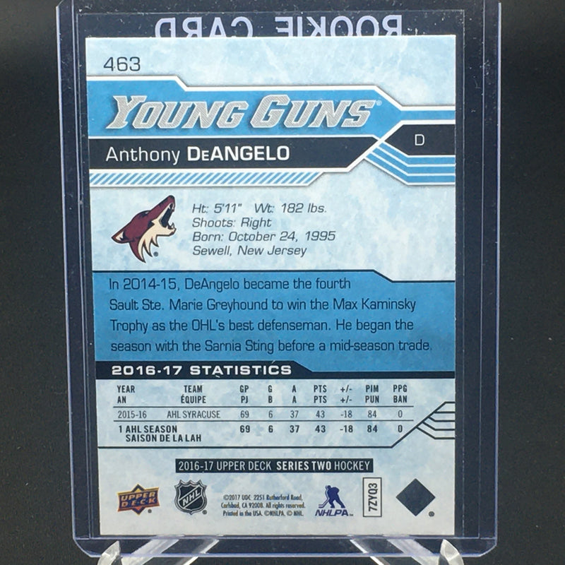 2016 UPPER DECK SERIES TWO - YOUNG GUNS - A. DEANGELO -