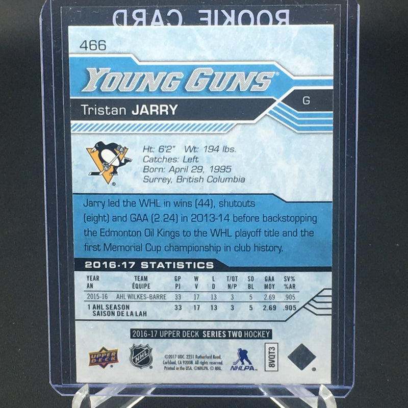 2016 UPPER DECK SERIES TWO - YOUNG GUNS - T. JARRY -