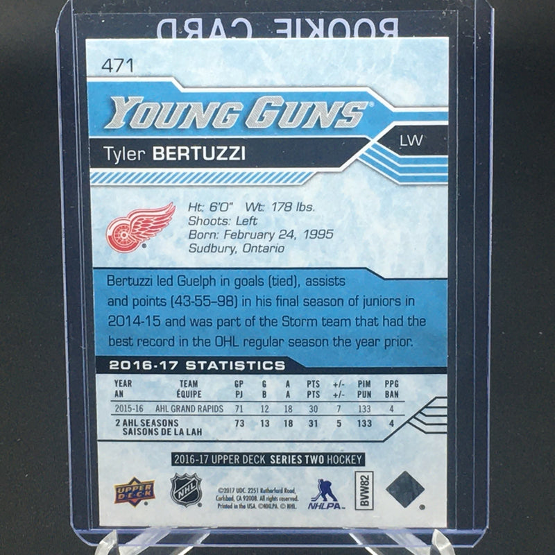 2016 UPPER DECK SERIES TWO - YOUNG GUNS - T. BERTUZZI -