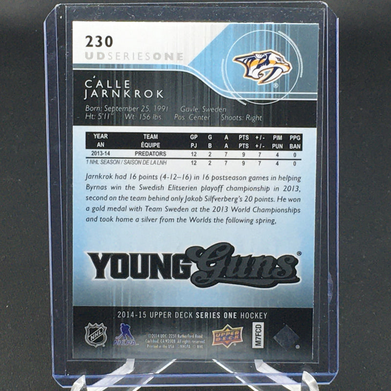 2014 UPPER DECK SERIES ONE - YOUNG GUNS - C. JARNKROK -