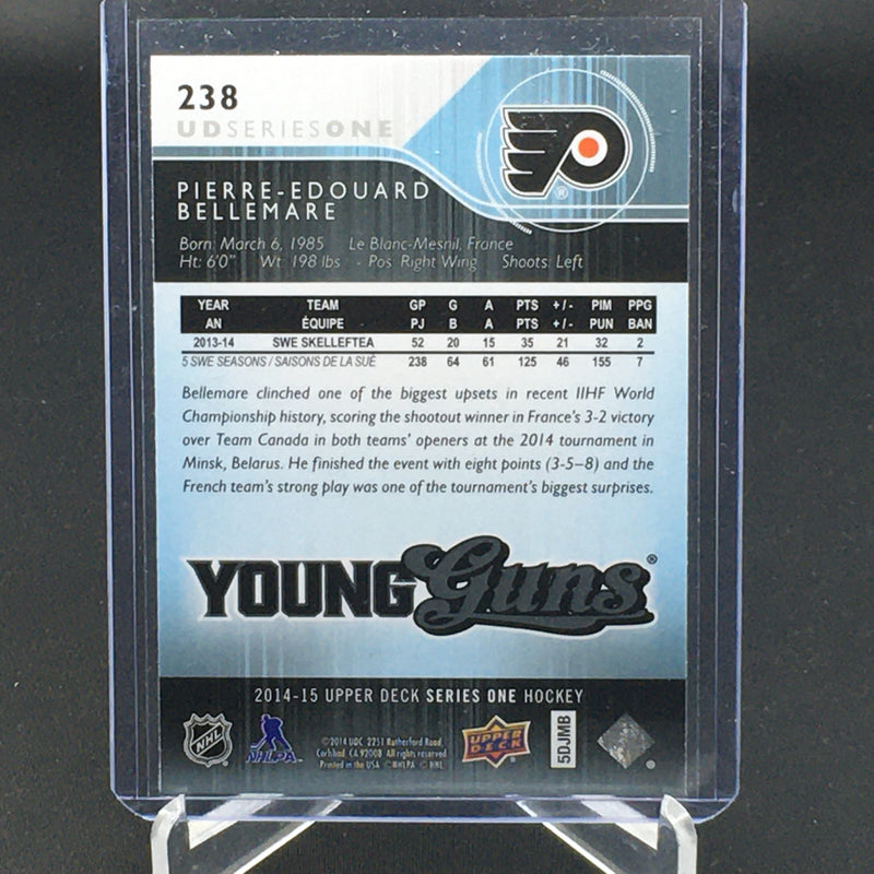 2014 UPPER DECK SERIES ONE - YOUNG GUNS - P. BELLEMARE -