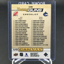2019 UPPER DECK SERIES TWO - UD CANVAS - YOUNG GUNS - CHECKLIST - J. HUGHES/ Q. HUGHES -
