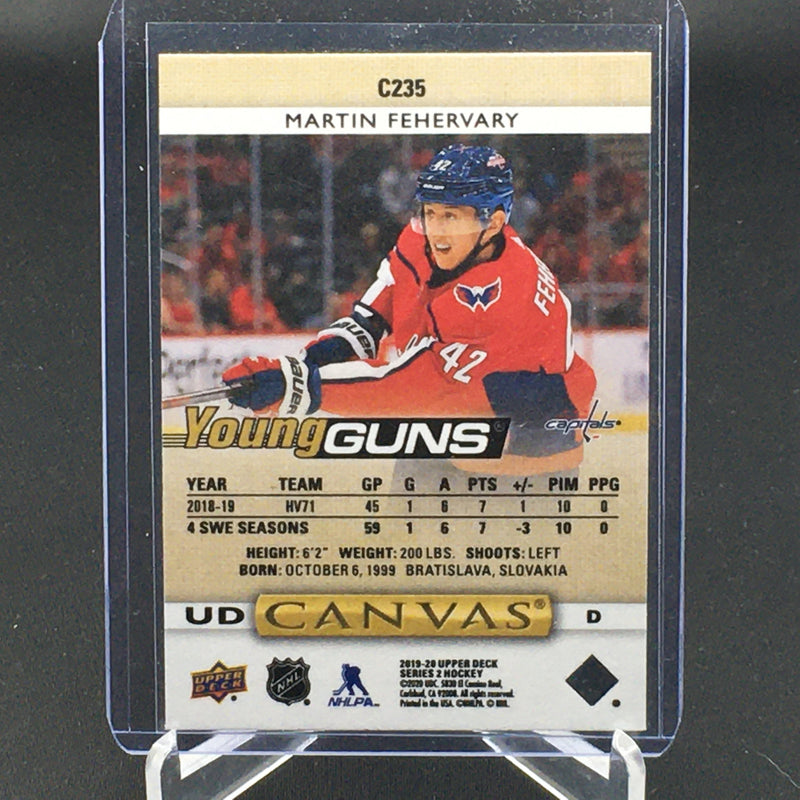 2019 UPPER DECK SERIES TWO - UD CANVAS - YOUNG GUNS - M. FEHERVARY -