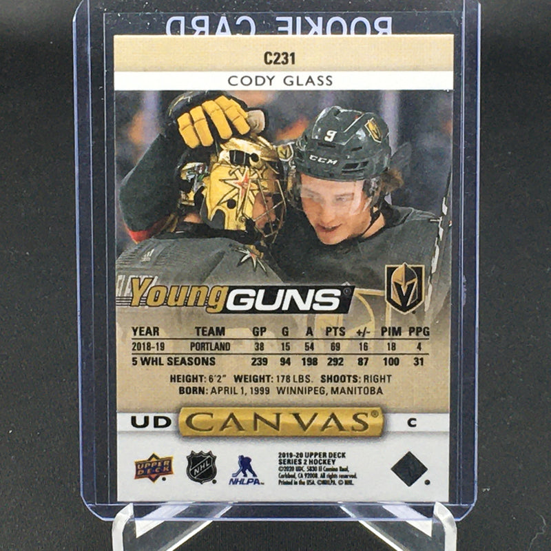 2019 UPPER DECK SERIES TWO - UD CANVAS - YOUNG GUNS - C. GLASS -