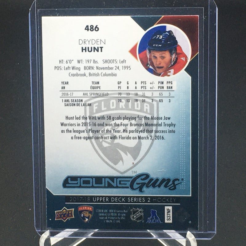 2017 UPPER DECK SERIES TWO - YOUNG GUNS - D. HUNT -