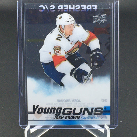 2019 UPPER DECK SERIES ONE - UD CLEAR CUT - YOUNG GUNS - J. BROWN - #247 - RC