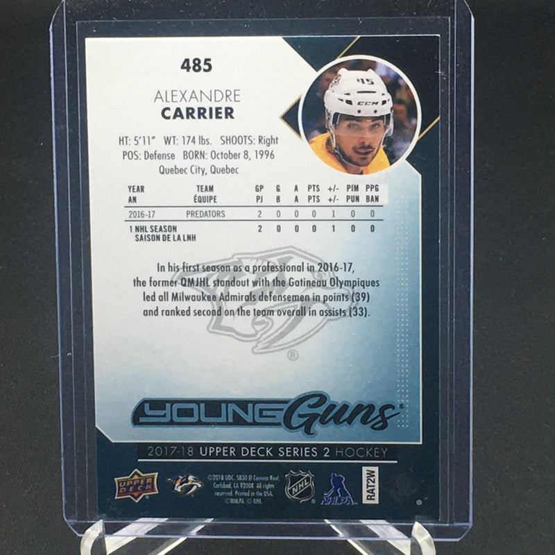 2017 UPPER DECK SERIES TWO - YOUNG GUNS - A. CARRIER -