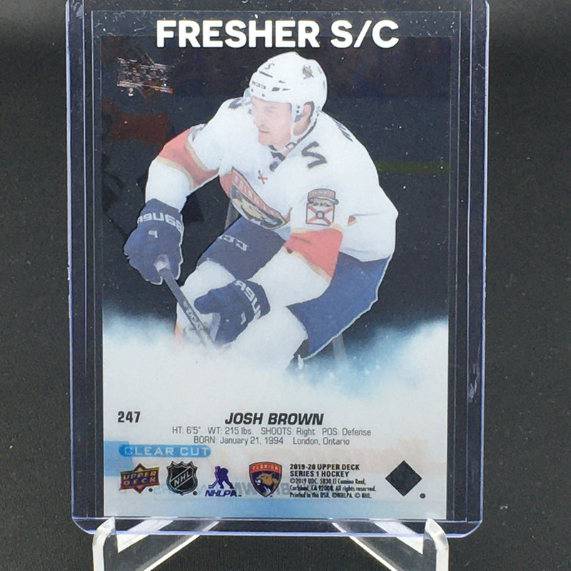 2019 UPPER DECK SERIES ONE - UD CLEAR CUT - YOUNG GUNS - J. BROWN -