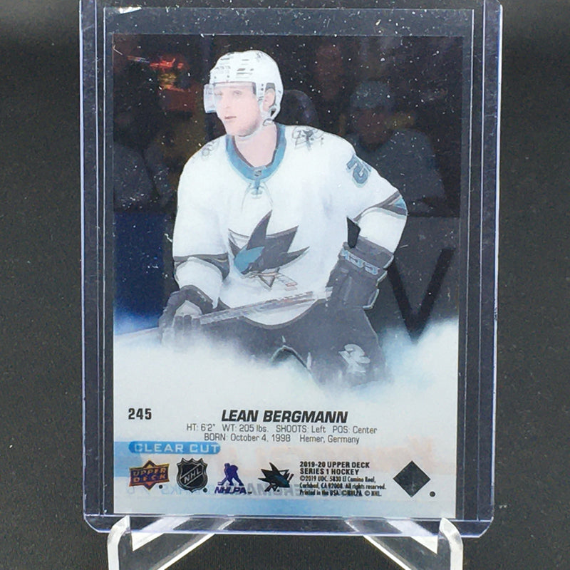 2019 UPPER DECK SERIES ONE - UD CLEAR CUT - YOUNG GUNS - L. BERGMANN -