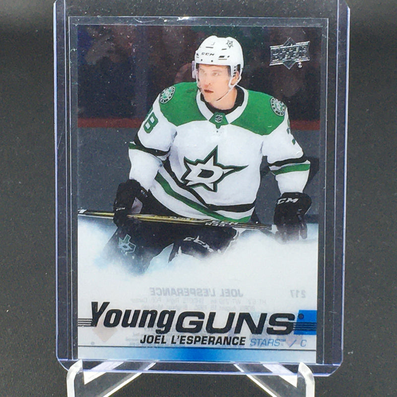 2019 UPPER DECK SERIES ONE - UD CLEAR CUT - YOUNG GUNS - J. L'ESPERANCE -