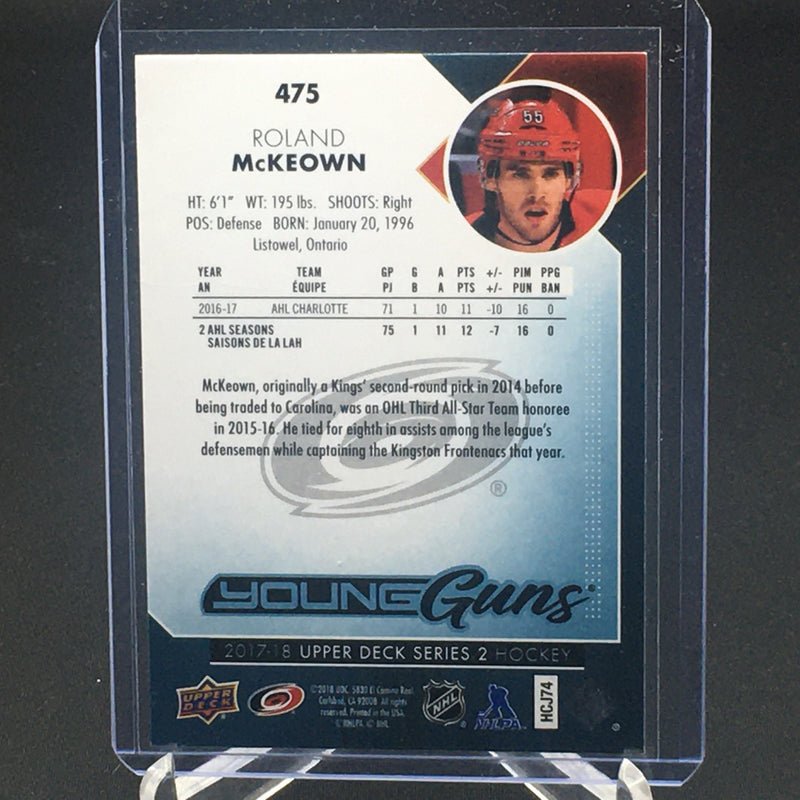 2017 UPPER DECK SERIES TWO - YOUNG GUNS - R. MCKEOWN -