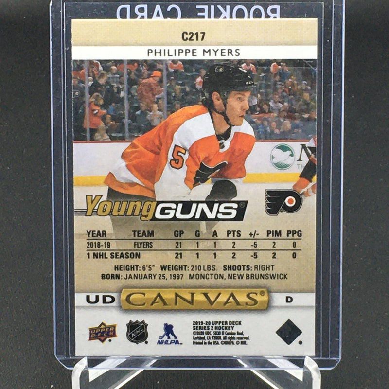 2019 UPPER DECK SERIES TWO - UD CANVAS - YOUNG GUNS - P. MYERS -