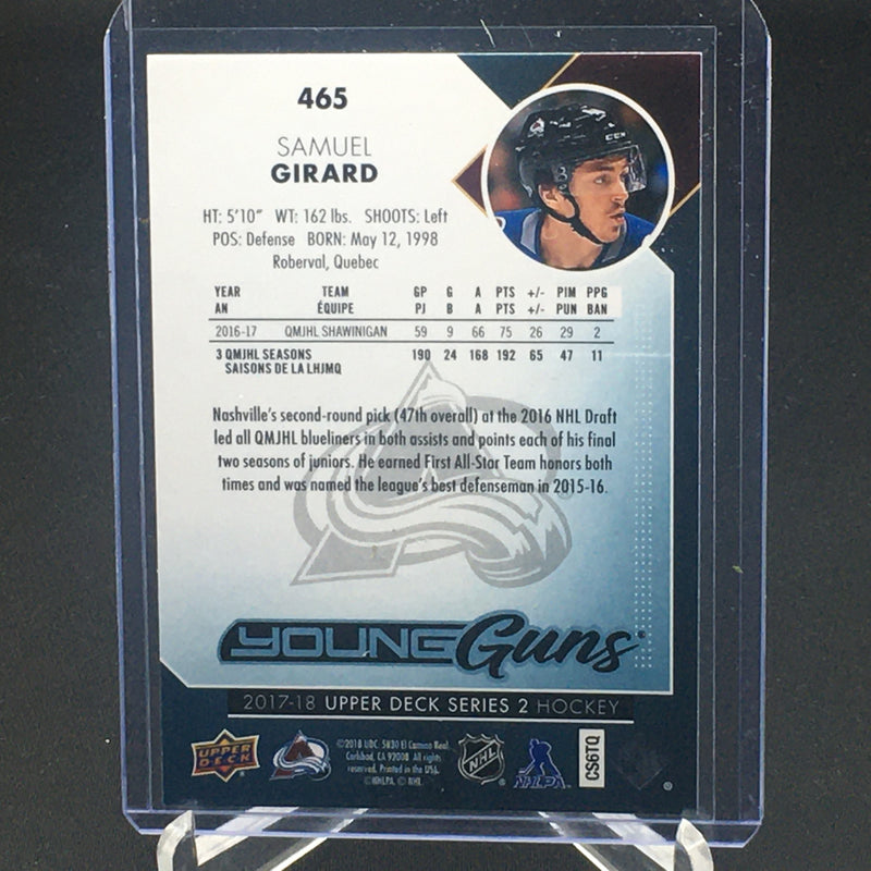 2017 UPPER DECK SERIES TWO - YOUNG GUNS - S. GIRARD -