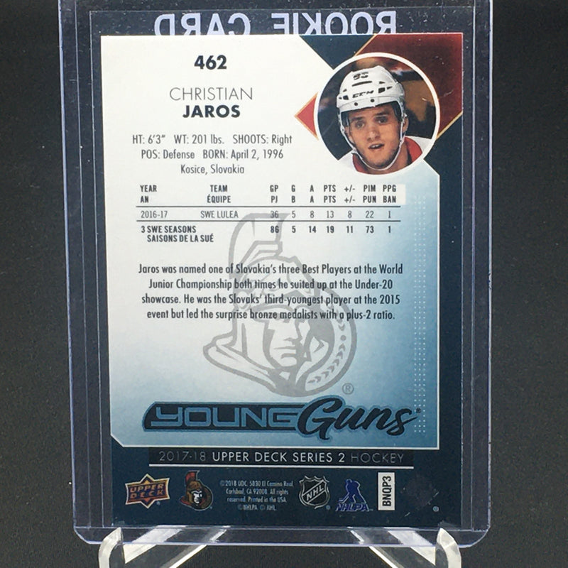 2017 UPPER DECK SERIES TWO - YOUNG GUNS - C. JAROS -