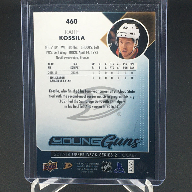 2017 UPPER DECK SERIES TWO - YOUNG GUNS - K. KOSSILA -