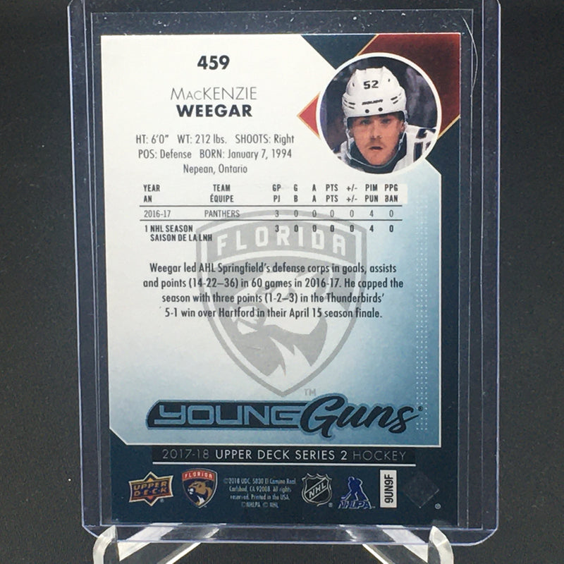 2017 UPPER DECK SERIES TWO - YOUNG GUNS - M. WEEGAR -