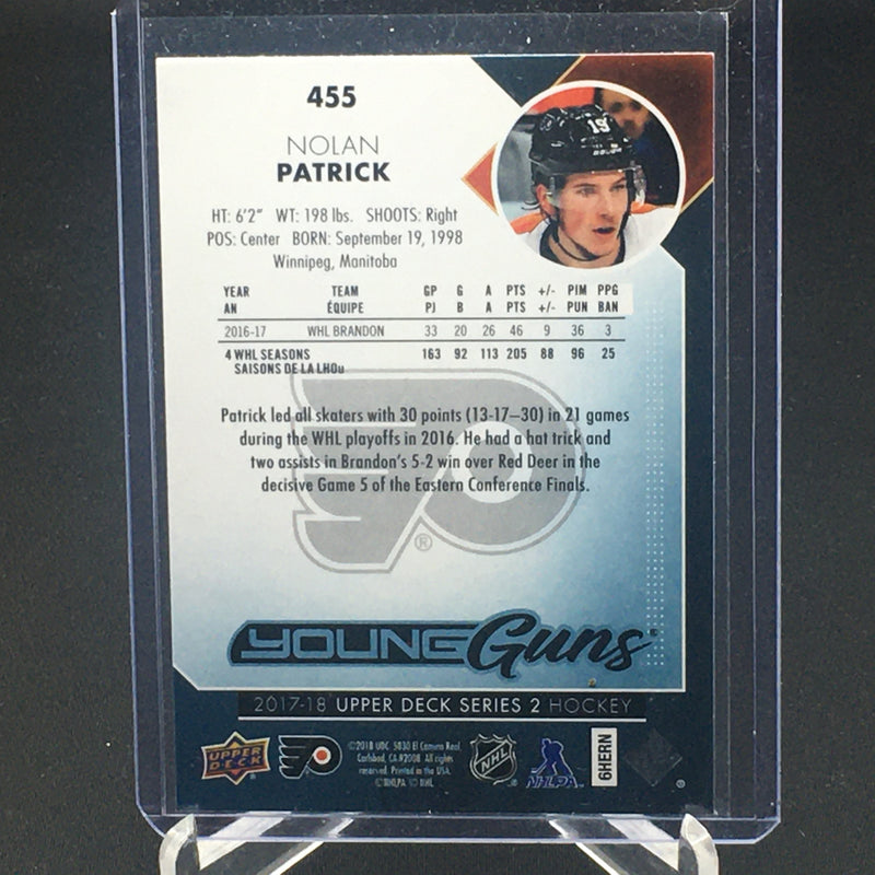 2017 UPPER DECK SERIES TWO - YOUNG GUNS - N. PATRICK -
