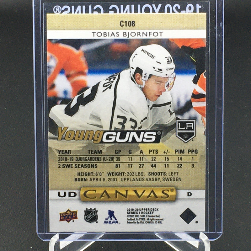 2019 UPPER DECK SERIES ONE - UD CANVAS - YOUNG GUNS - T. BJORNFOT -