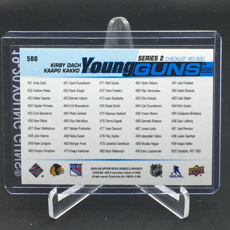 2019 UPPER DECK SERIES TWO - YOUNG GUNS - K. DACH/ K. KAKKO -