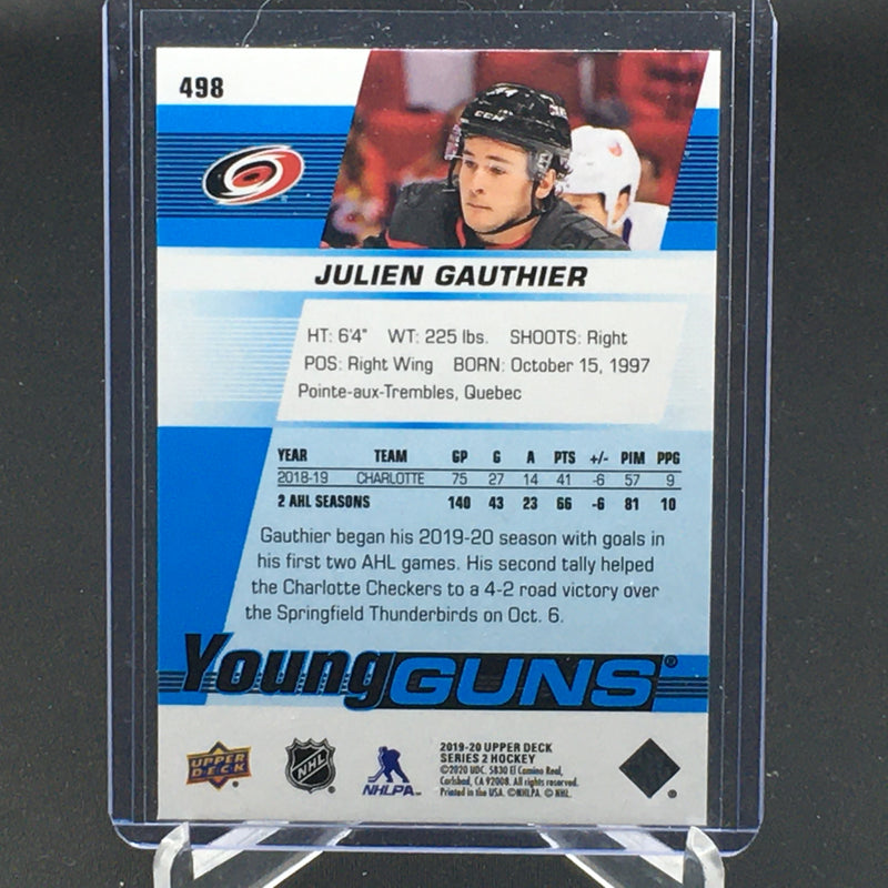 2019 UPPER DECK SERIES TWO - YOUNG GUNS - J. GAUTHIER -