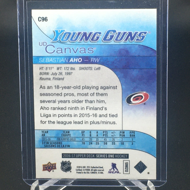 2016 UPPER DECK SERIES ONE - YOUNG GUNS CANVAS - S. AHO -