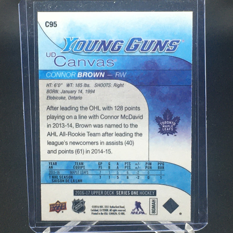 2016 UPPER DECK SERIES ONE - UD CANVAS - YOUNG GUNS - C. BROWN -