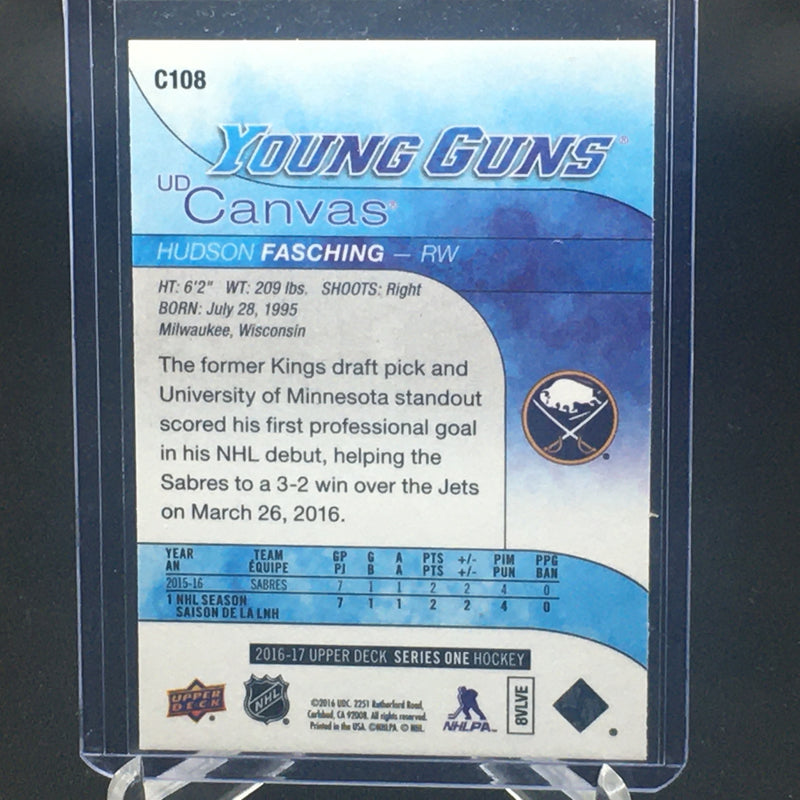 2016 UPPER DECK SERIES ONE - UD CANVAS - YOUNG GUNS - H. FASCHING -