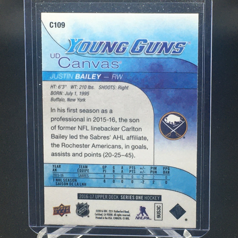 2016 UPPER DECK SERIES ONE - UD CANVAS - YOUNG GUNS - A. BAILEY -