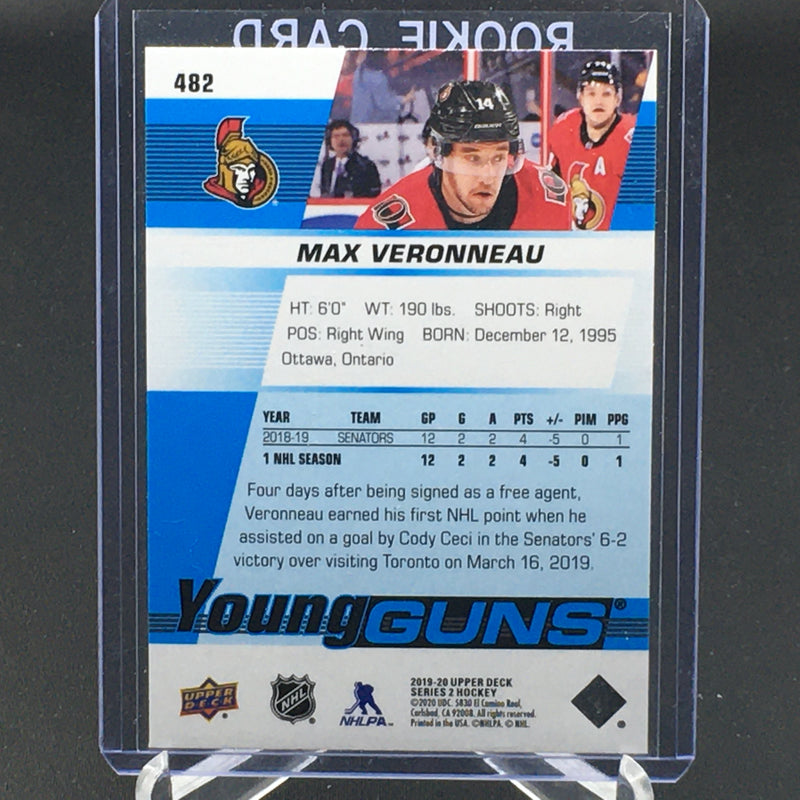 2019 UPPER DECK SERIES TWO - YOUNG GUNS - M. VERONNEAU -