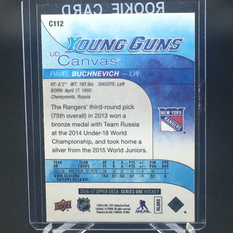 2016 UPPER DECK SERIES ONE - UD CANVAS - YOUNG GUNS - P. BUCHNEVICH -