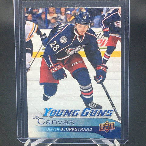 2016 UPPER DECK SERIES ONE - UD CANVAS - YOUNG GUNS - O. BJORKSTRAND - #C116 - RC