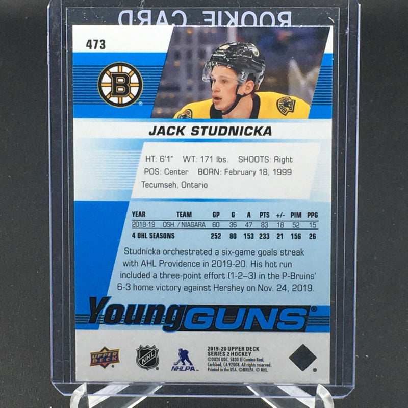 2019 UPPER DECK SERIES TWO - YOUNG GUNS - J. STUDNICKA -
