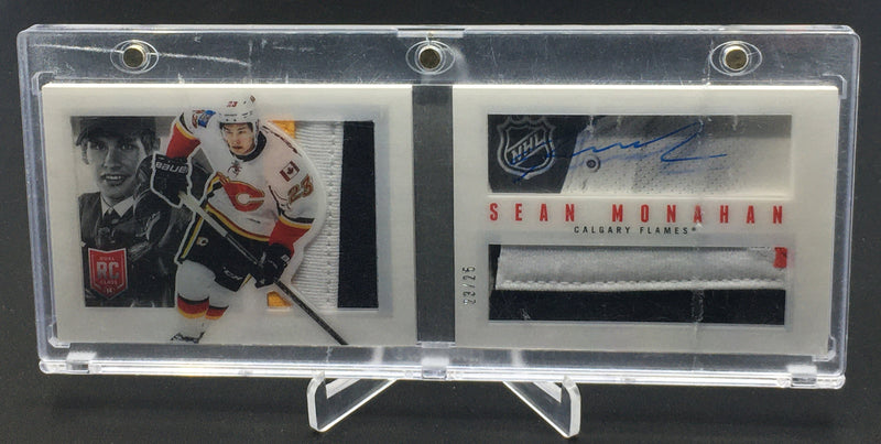 2013 PANINI PLAYBOOK - DUAL RC CLASS BOOKLET - S. MONAHAN - #141 - #'D/25 - DUAL RELIC - AUTOGRAPH - RC