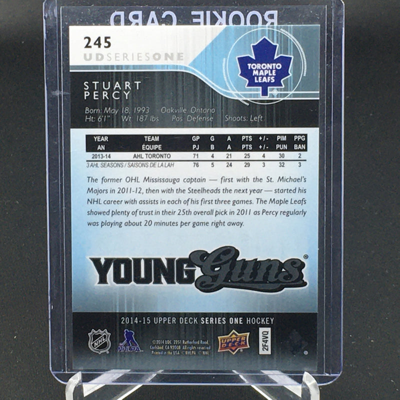 2014 UPPER DECK SERIES ONE - UD EXCLUSIVES - YOUNG GUNS  - S. PERCY - #245 - #'D/100 - RC