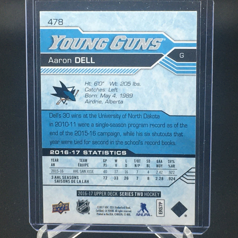 2016 UPPER DECK SERIES TWO - YOUNG GUNS - A. DELL -