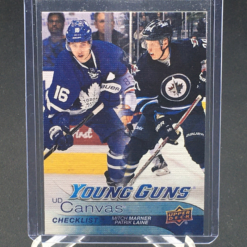 2016 UPPER DECK SERIES ONE - YOUNG GUNS CANVAS CHECKLIST - M. MARNER/ P. LAINE -