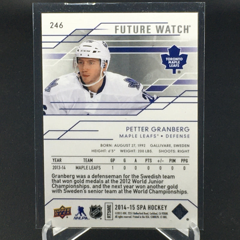 2014 UPPER DECK SP AUTHENTIC - FUTURE WATCH - P. GRANBERG - #246 - #'D/999 - RC