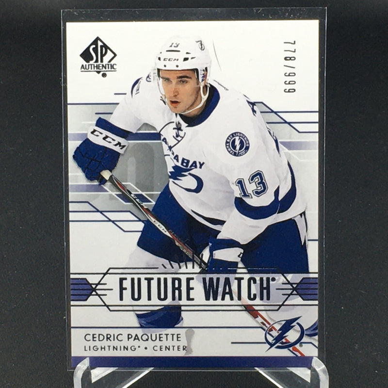 2014 UPPER DECK SP AUTHENTIC - FUTURE WATCH - C. PAQUETTE - #236 - #'D/999 - RC