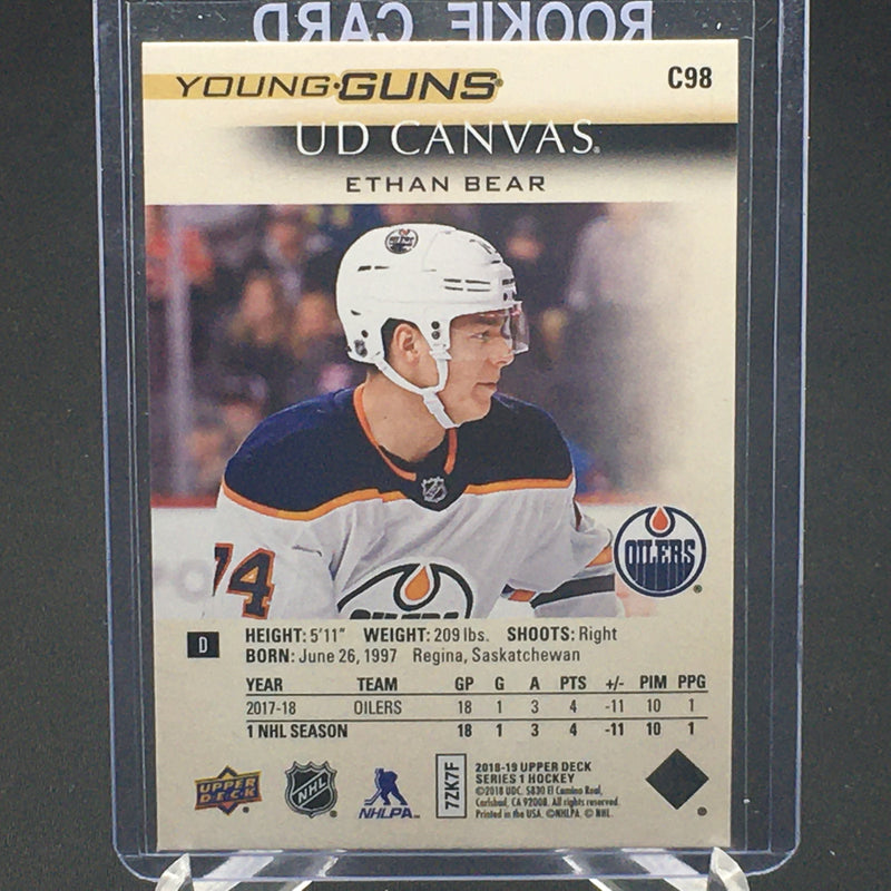 2018 UPPER DECK SERIES ONE - UD CANVAS - YOUNG GUNS - E. BEAR -