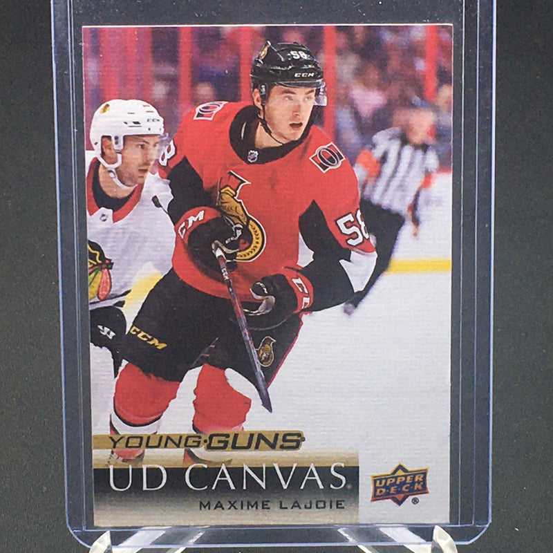 2018 UPPER DECK SERIES ONE - UD CANVAS - YOUNG GUNS - M. LAJOIE -