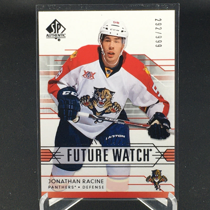 2014 UPPER DECK SP AUTHENTIC - FUTURE WATCH - J. RACINE - #227 - #'D/999 - RC