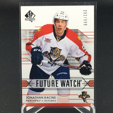 2014 UPPER DECK SP AUTHENTIC - FUTURE WATCH - J. RACINE - #227 - #'D/999 - RC