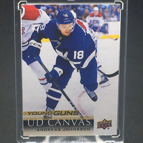 2018 UPPER DECK SERIES ONE - UD CANVAS - YOUNG GUNS - A. JOHNSSON - #C96 - RC