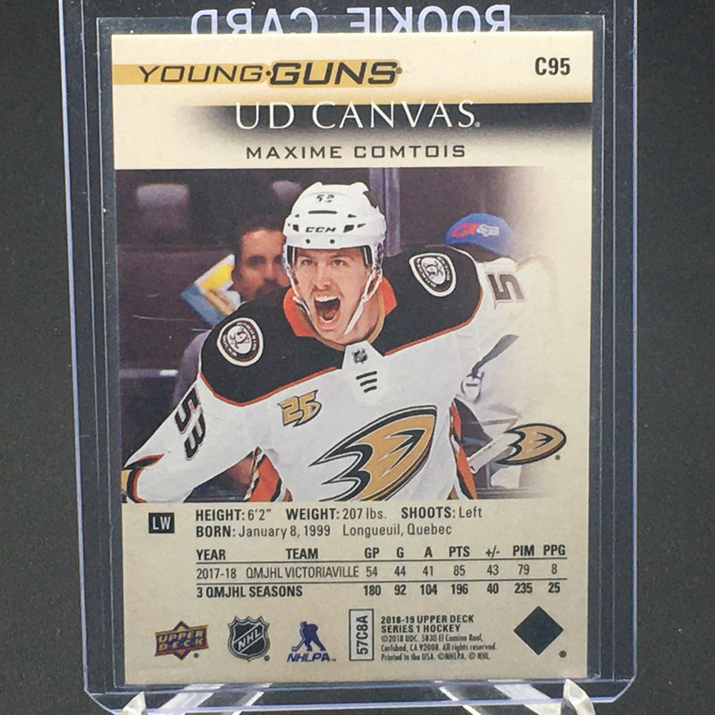 2018 UPPER DECK SERIES ONE - UD CANVAS - YOUNG GUNS - M. COMTOIS -
