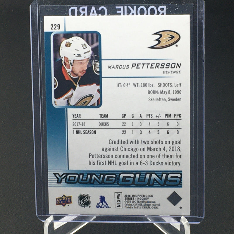 2018 UPPER DECK SERIES ONE - YOUNG GUNS - M. PETTERSSON -