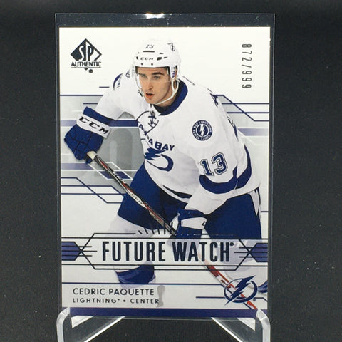 2014 UPPER DECK SP AUTHENTIC - FUTURE WATCH - C. PAQUETTE - #236 - #'D/999 - RC